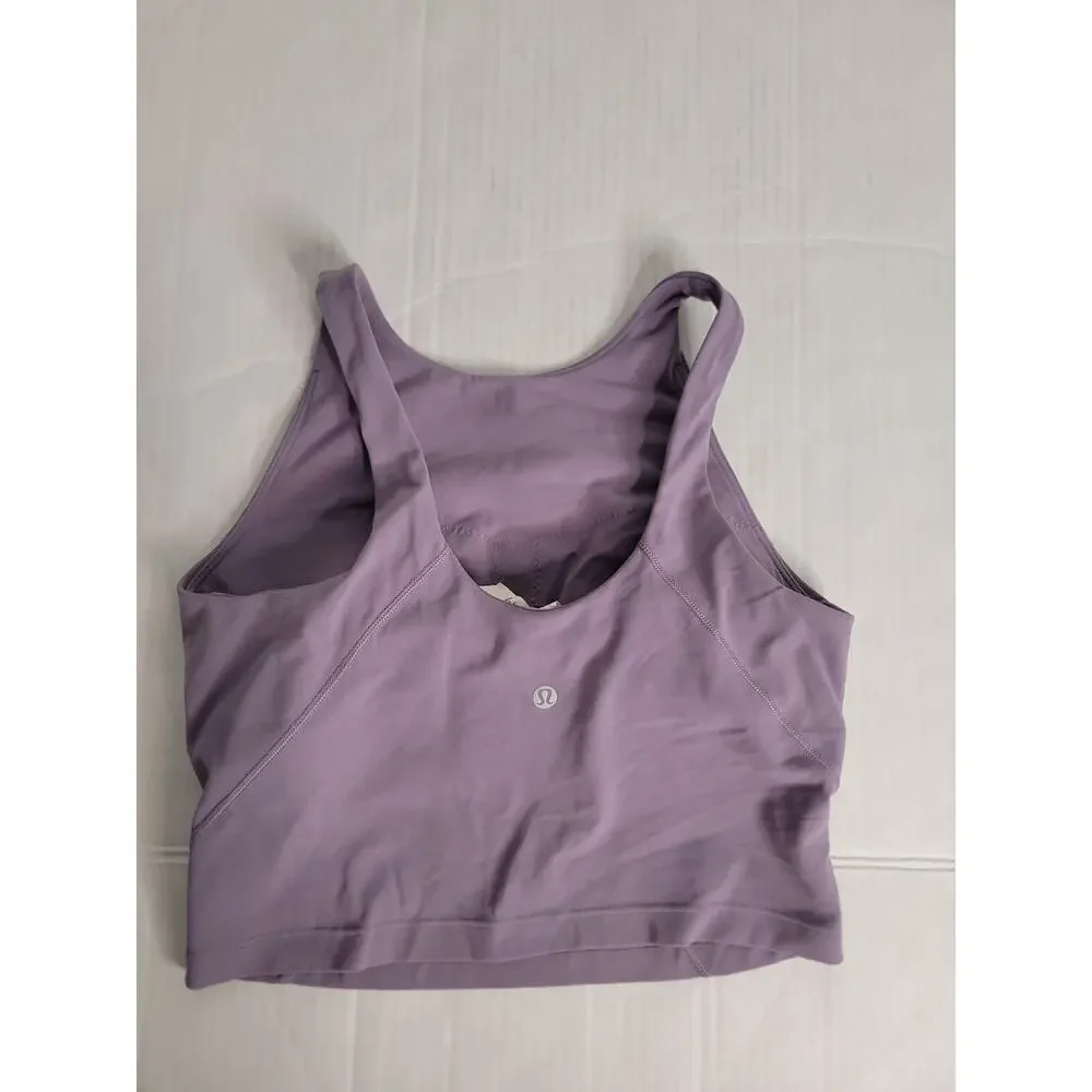 Lululemon Align High Neck Tank Top Sz 8 Lavender Nulu Workout